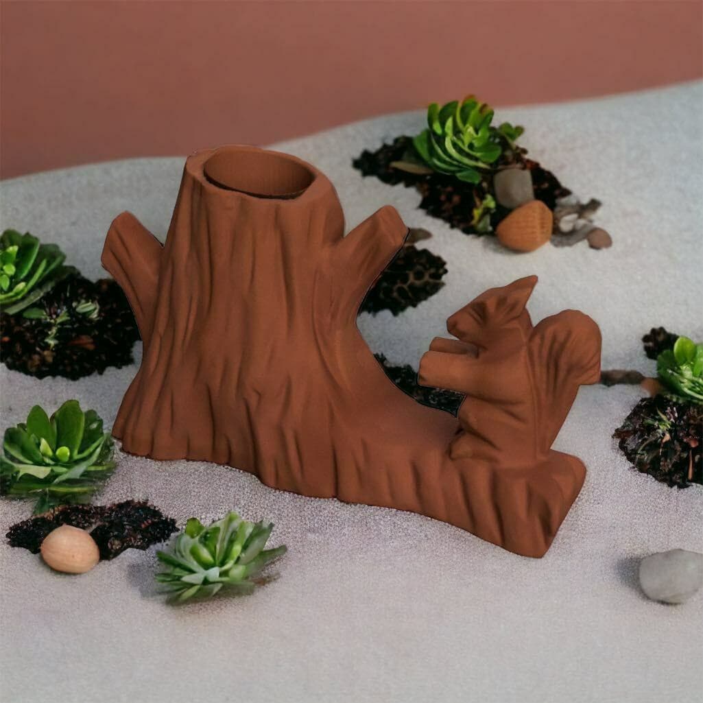 Floating Squirrel Pen Squirrel pen holder wood - 3D model by Motek3d on Thangs