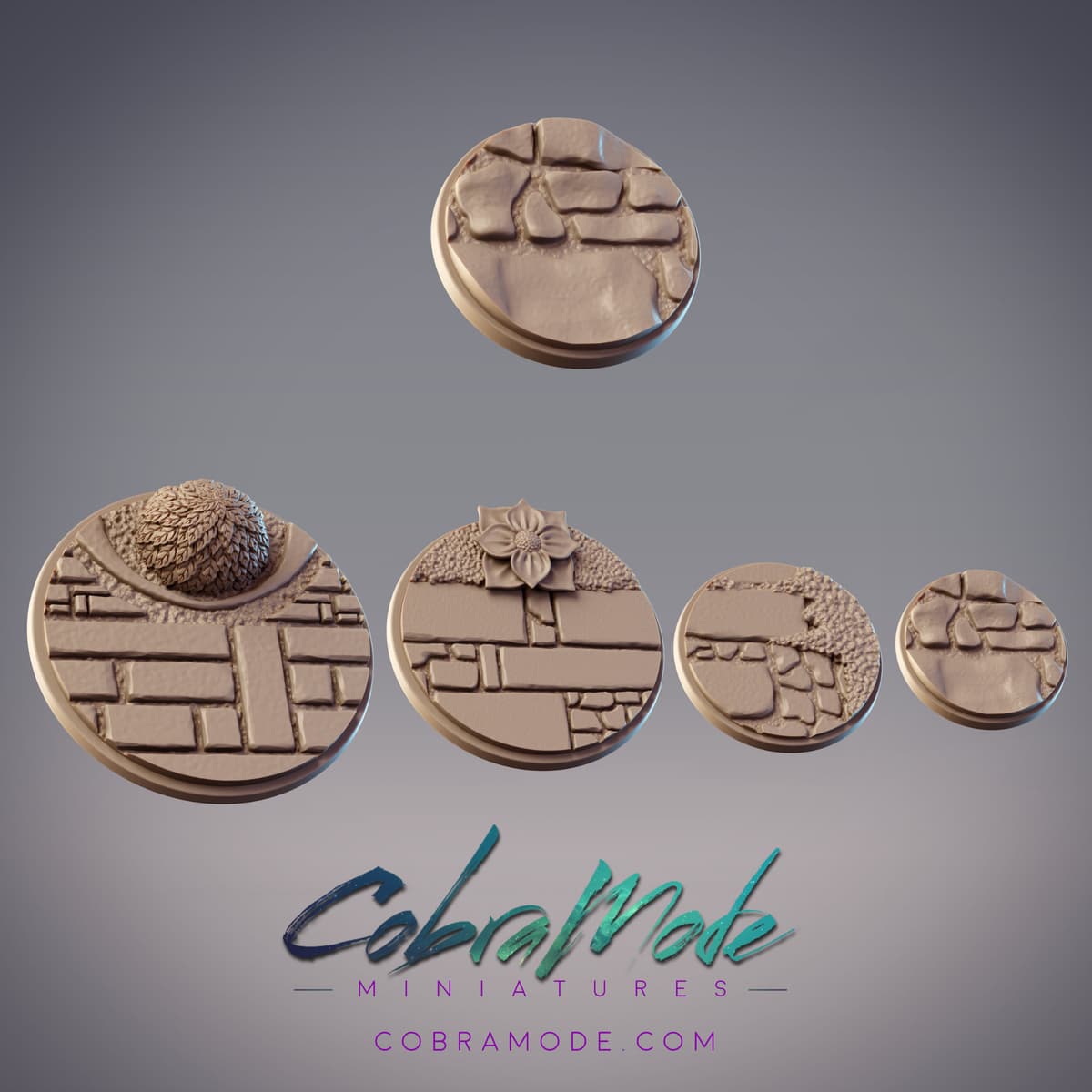 Gold Path Base Slate Path Base Pack (4pcs) - 3D model by cobramode on Thangs