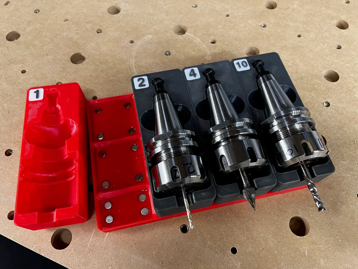 Iso 30 Tool Rack Cradles for ISO30-ER32 CNC Tool Holders - 3D model by left4dead on Thangs