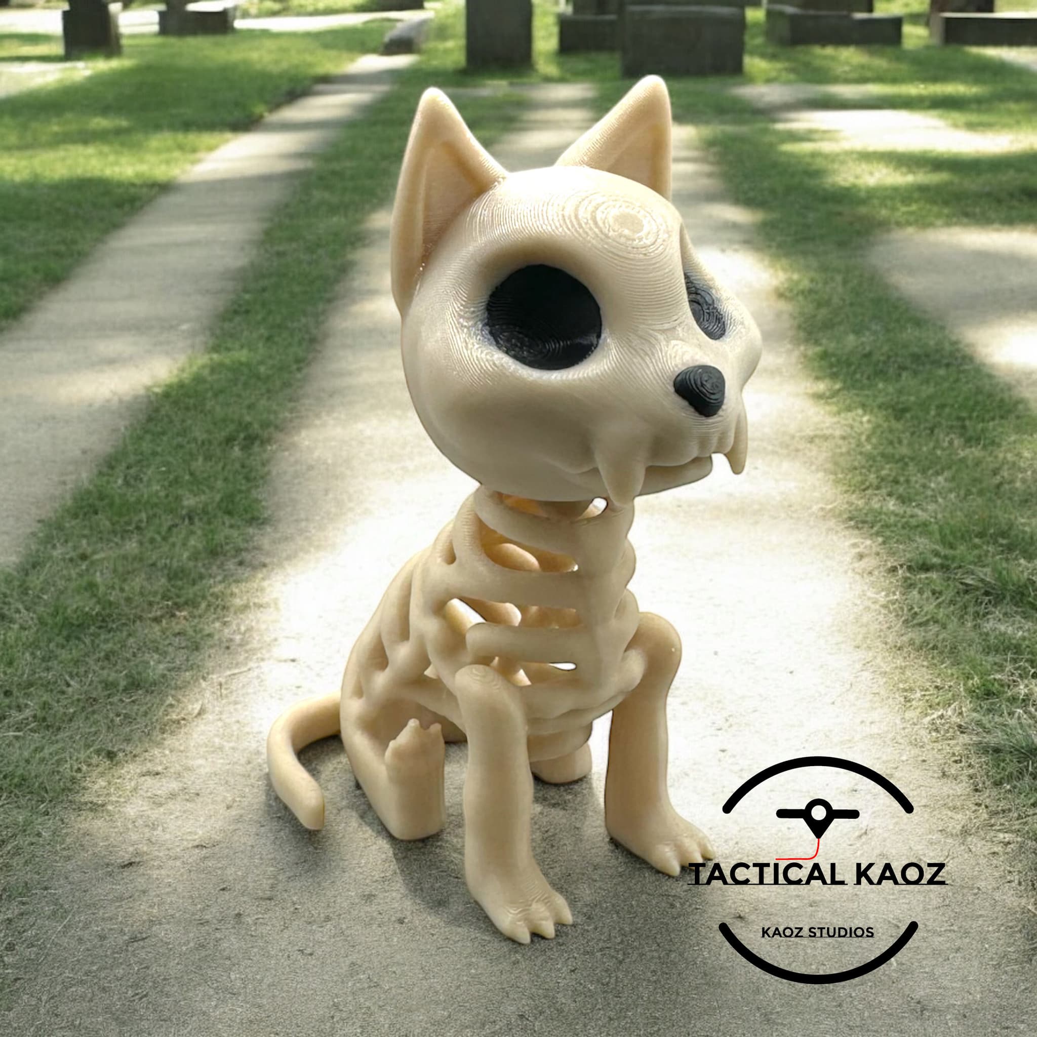 Skeleton Cat Rug Spooky Skeleton Cat – Halloween Feline Decor - 3D model by Tactical ...