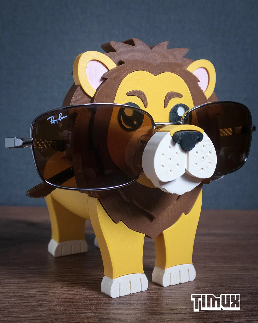 Timux LION GLASSES HOLDER - 3D model by TIMUX on Thangs