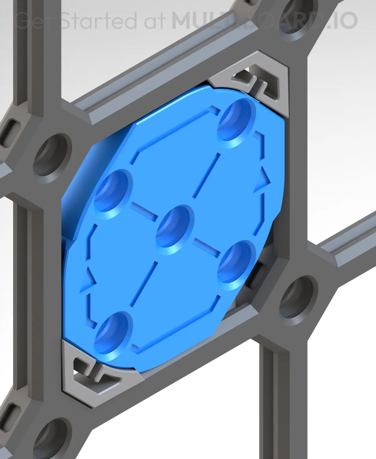 Small Thread Square Small Threads - Square Plate Twist Lock - 3D model by MultiBuild on Thangs