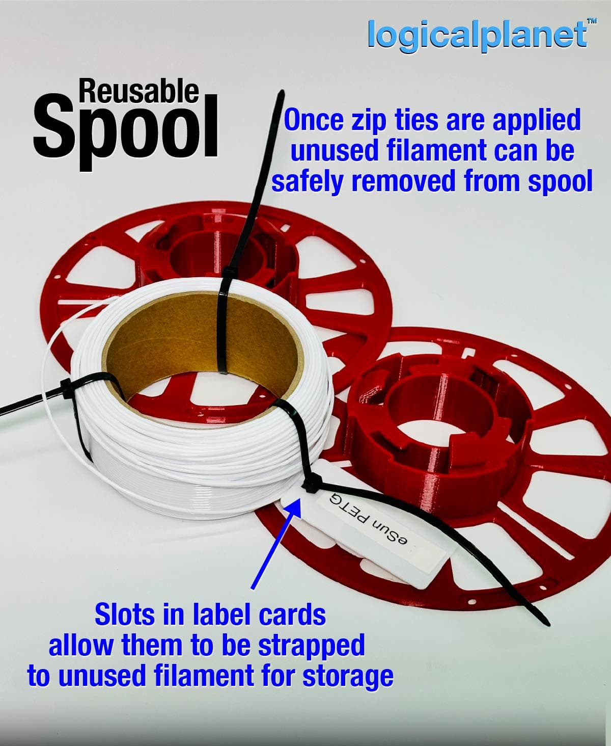 Fillement Spool Reusable Filament Spool for Das Filament - 3D model by logicalplanet on ...