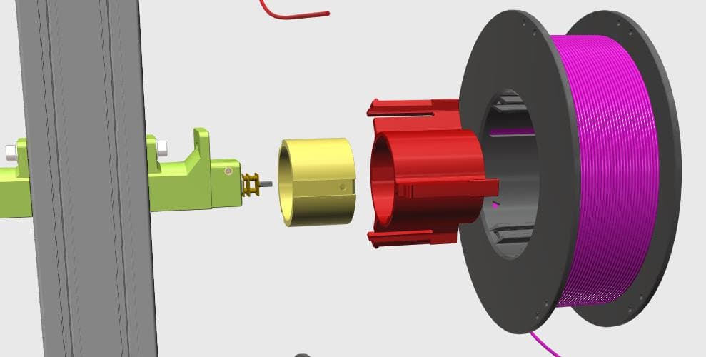 Spool Rrewinder Motorized Spool Rewinder (SMuFF) - 3D model by technik.gegg on Thangs
