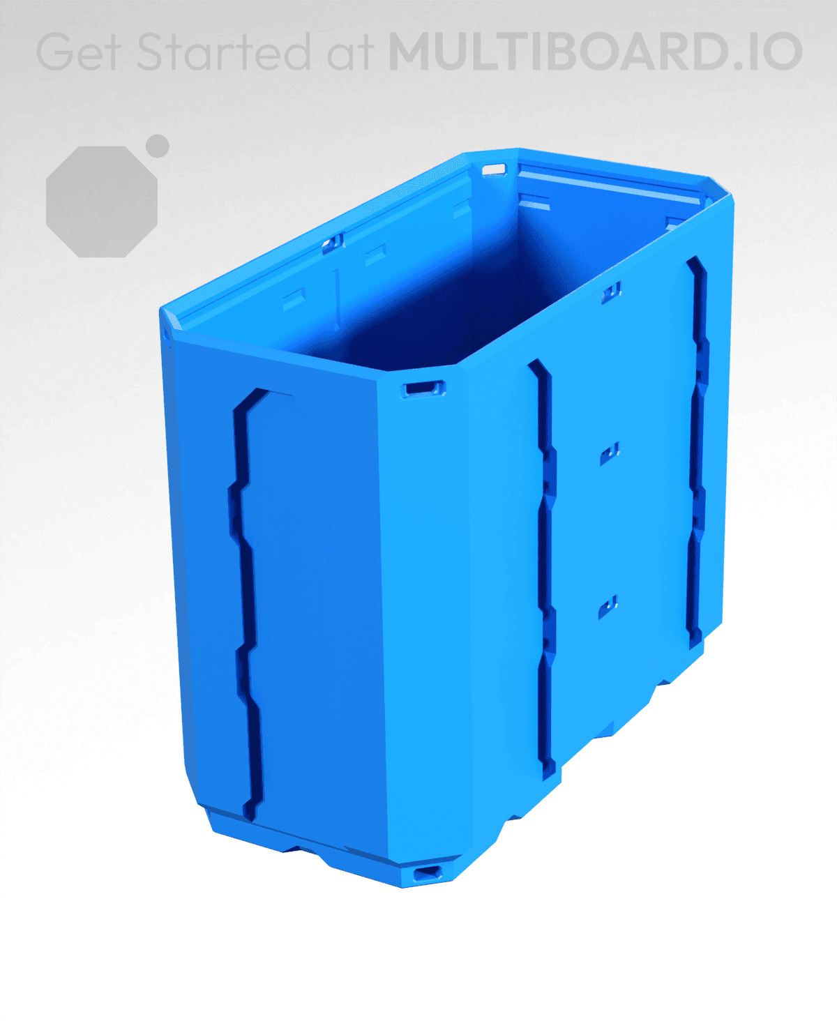 Multibuild Storage 1x2x1.5 LU - Topped Rail - MultiBin Shell - 3D model by MultiBuild on ...