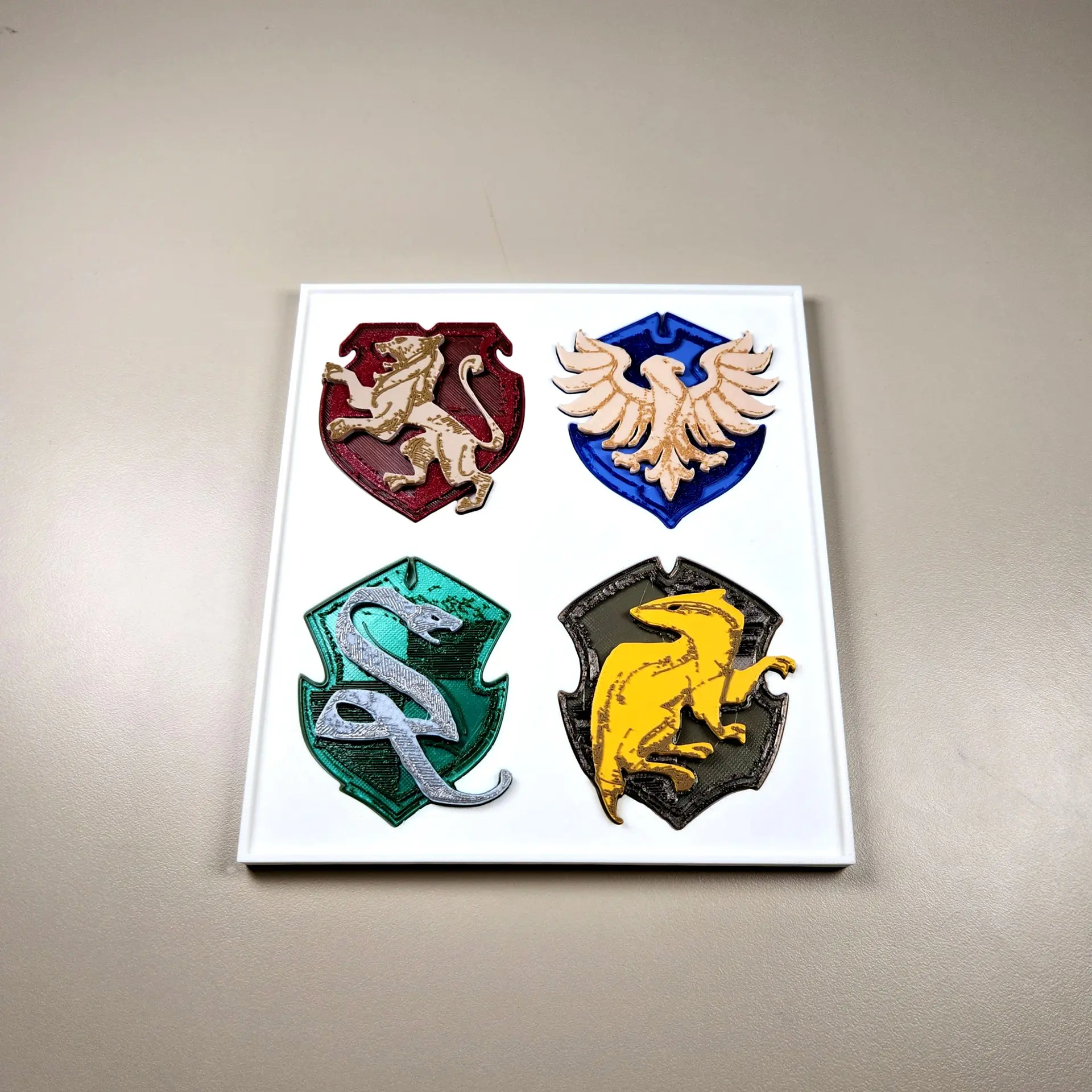 House Shield Harry Potter House Shields Frame - 3D model by 3dprintbunny on Thangs