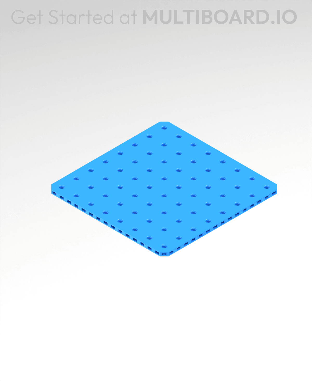 8x8 MU offset Mid Density Small Thread Plate - 3D model by Multiboard ...