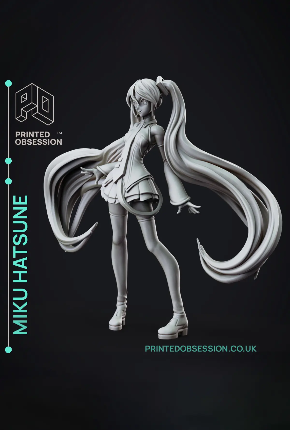 Miku R3 Model Miku Hatsune - Vocaloid - 120 mm Fanart Model - 3D model by ...