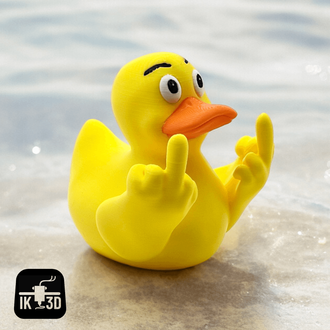 Pascal Middle Finger Rubber Duck Double Middlefinger / 3MF Included / No Supports - 3D model ...