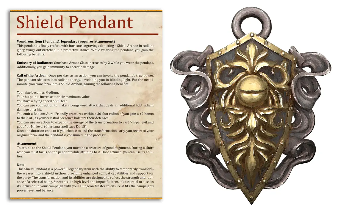 Shield Rp Shield Archon - RP Item & Summon - PRESUPPORTED - Illustrated and Stats ...