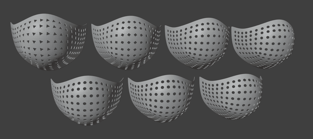 Polymorph Geometric Mask Buy Geometric Cutout Face Mask for $3.00 - 3D model on Thangs