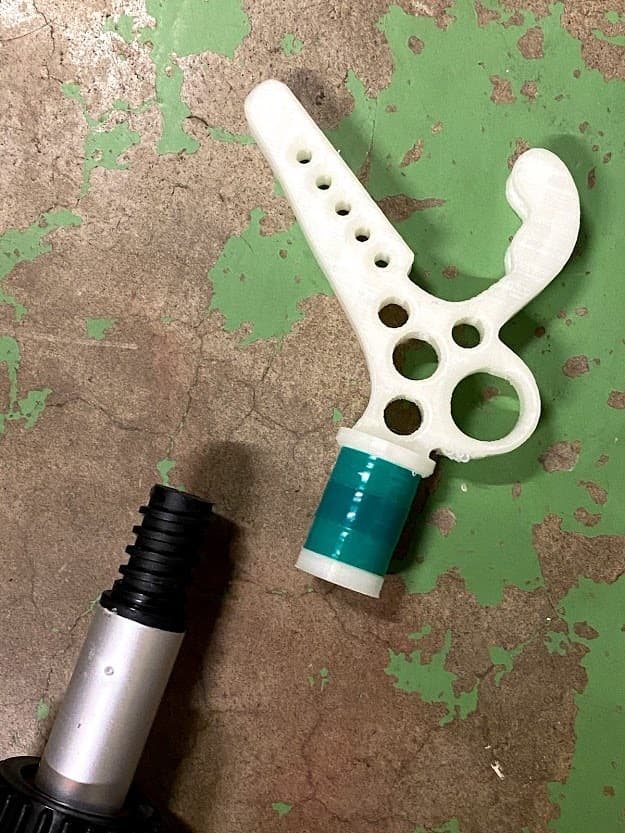 Rock Climbing Stick Clip with painter pole threads - 3D model by plun ...