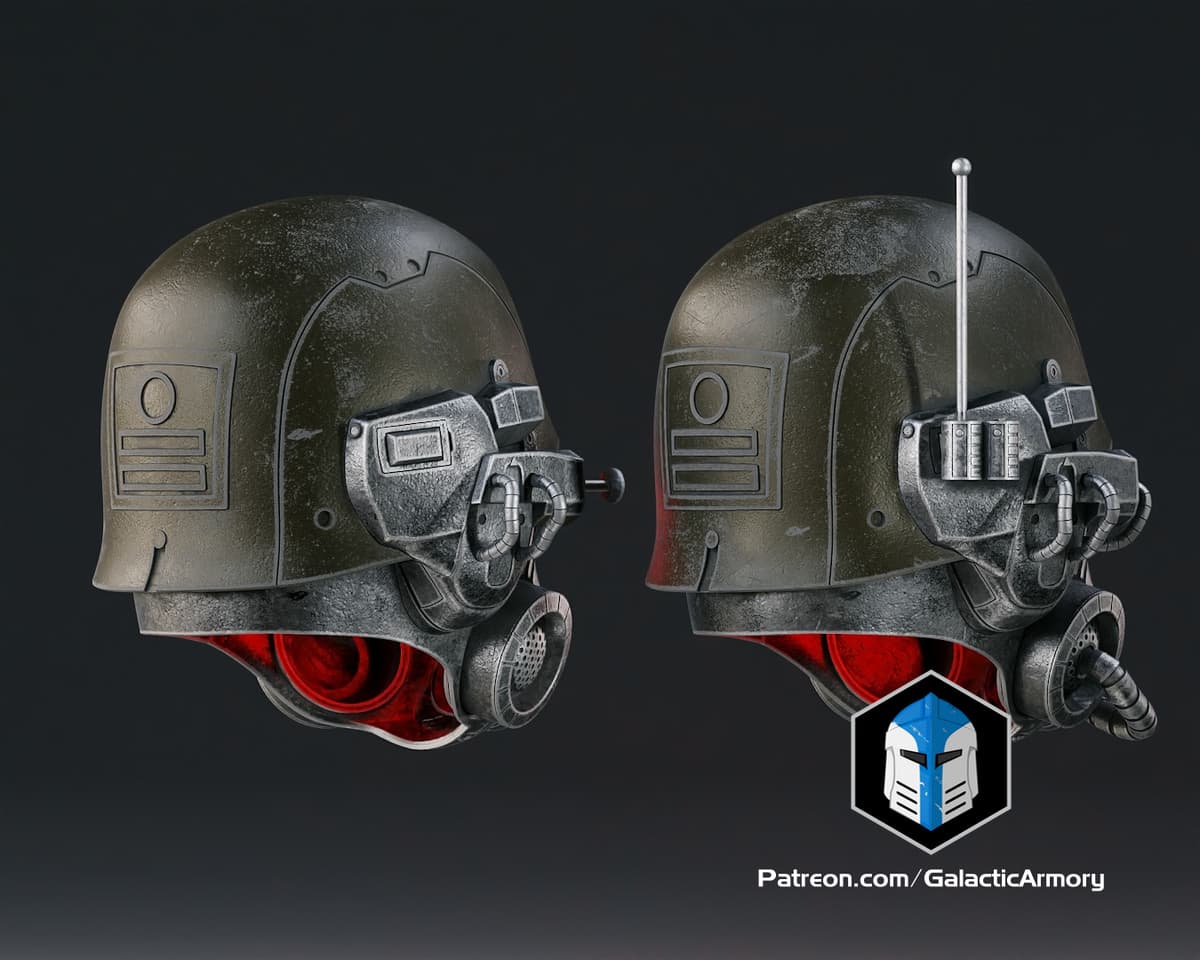 Fallout Ranger Helmet Concept Fallout NCR Ranger Advanced and Elite Helmets - 3D Print Files - 3D ...