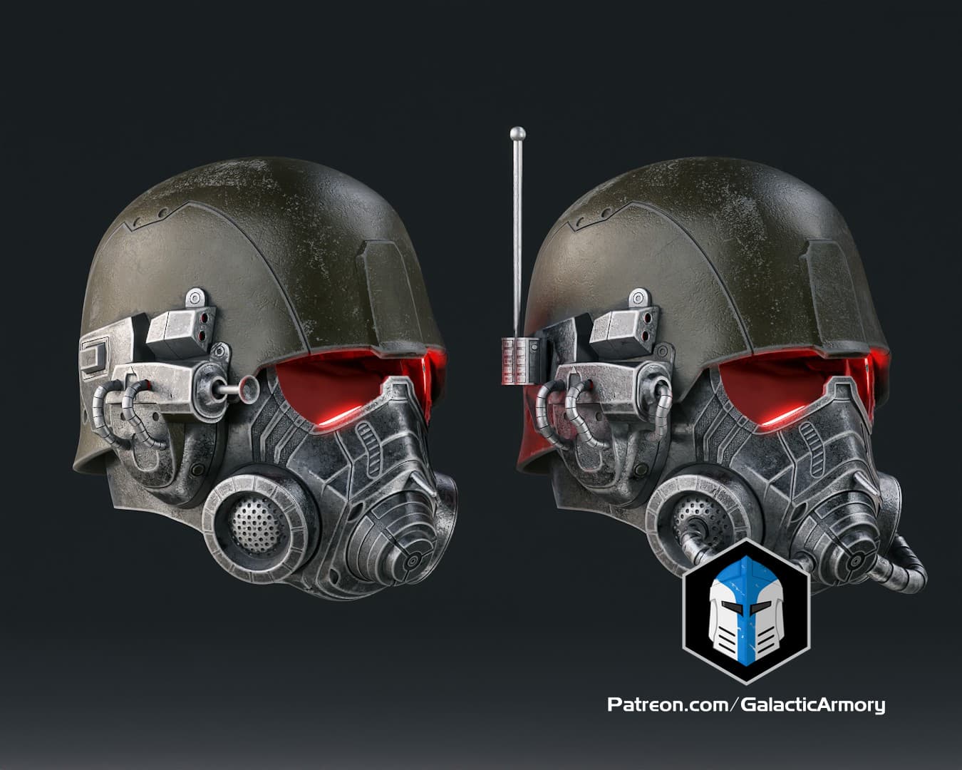 Ncr Advanced Ranger Fallout NCR Ranger Advanced and Elite Helmets - 3D Print Files - 3D ...