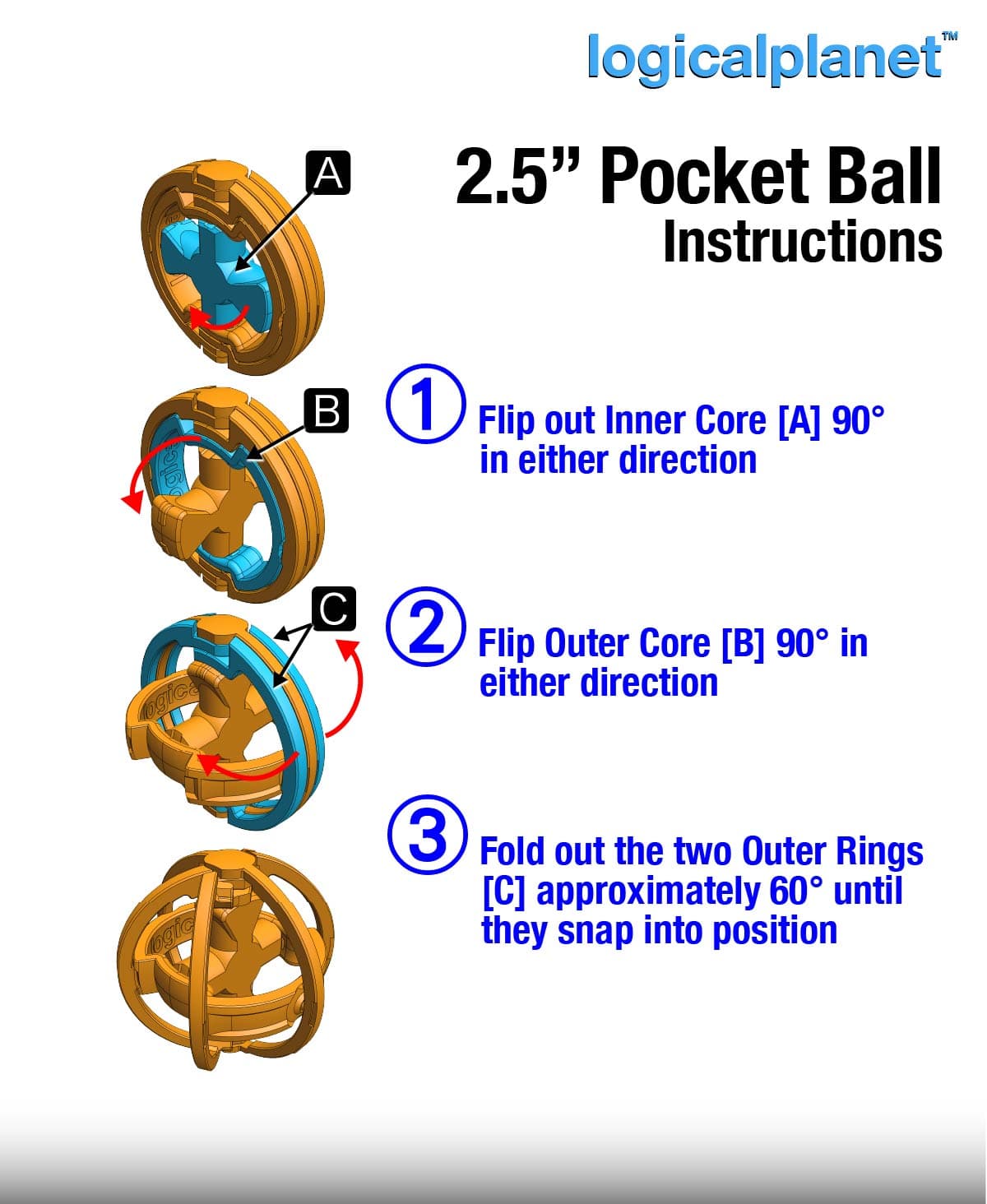 Folding Ball - the “Pocket Ball” - 3D model by logicalplanet on Thangs ...
