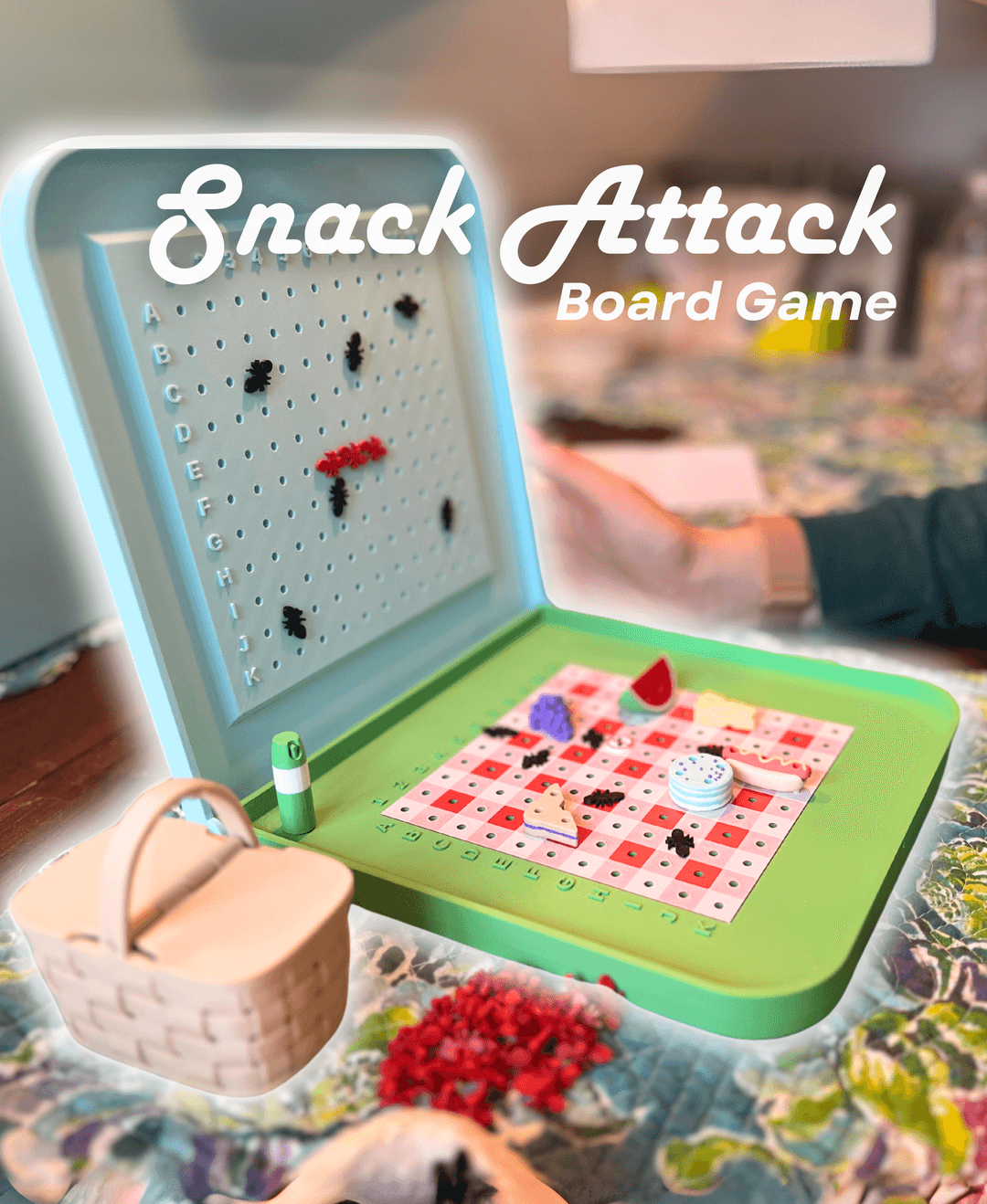 Snacks Game:photo Simple Snack Attack Board Game - A 3D Printable Version of a family favorite ...