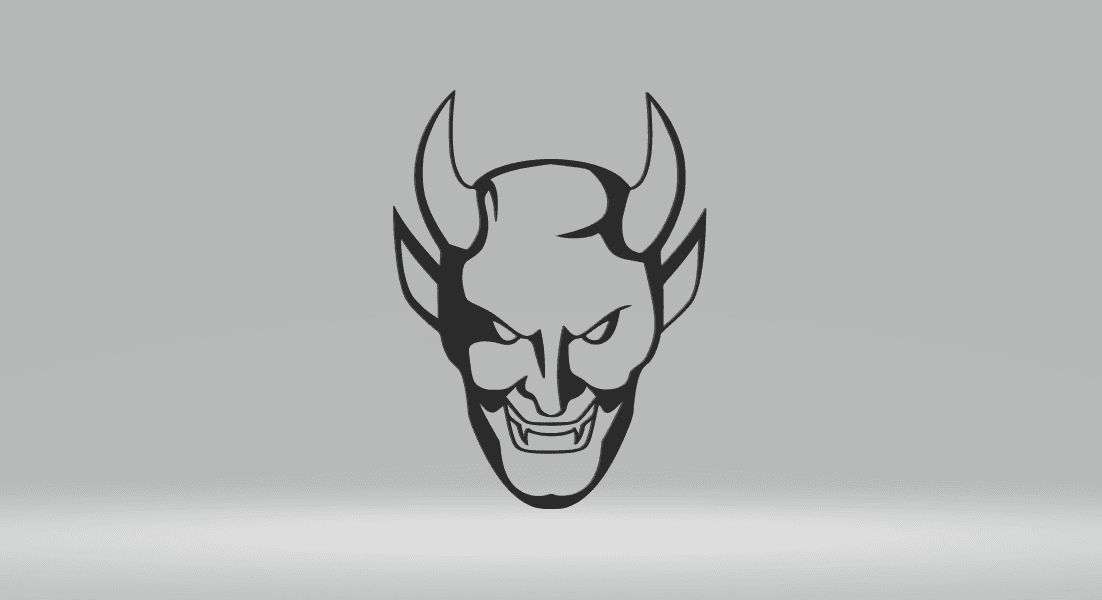 Devil Frame Devil 2D Art Frame.stl - 3D model by Coruja 3D on Thangs
