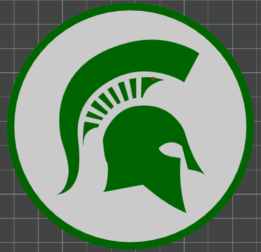 Msu Coasters Michigan State University (MSU) Coaster - Bambu AMS - 3D model by ...