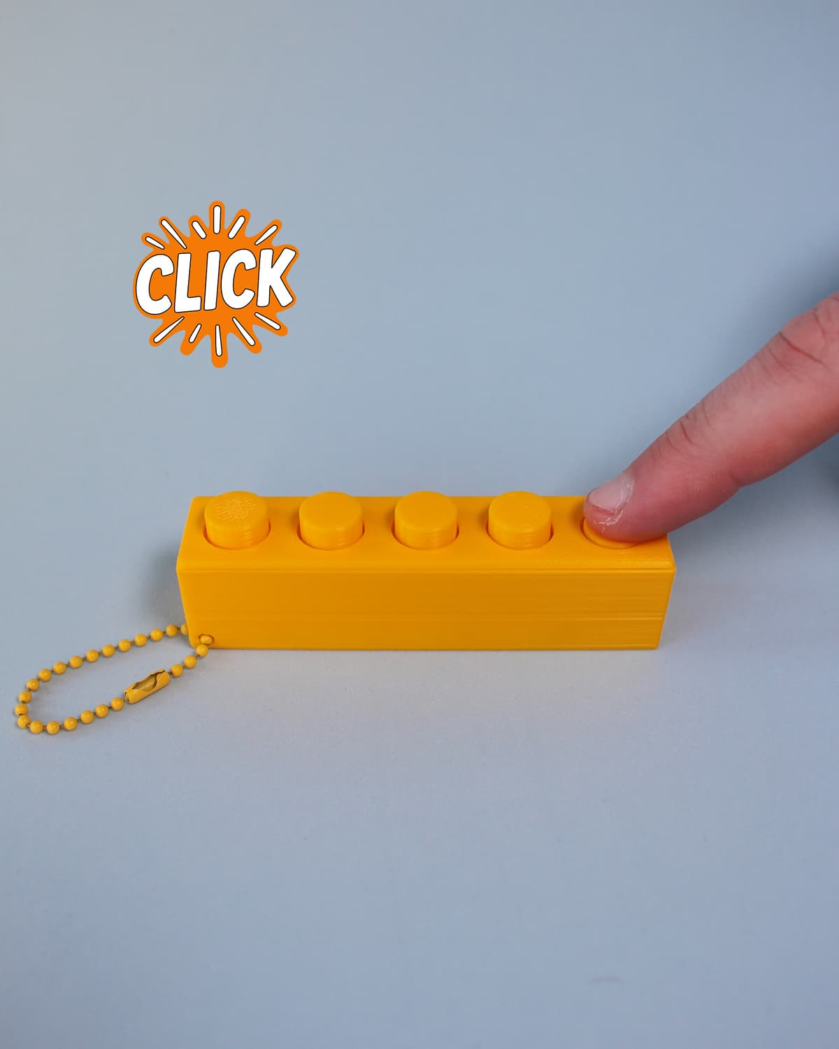 Lego Click Block Lego Blocks Fidget Clicker - Keychain - 3D model by clickify3d on ...