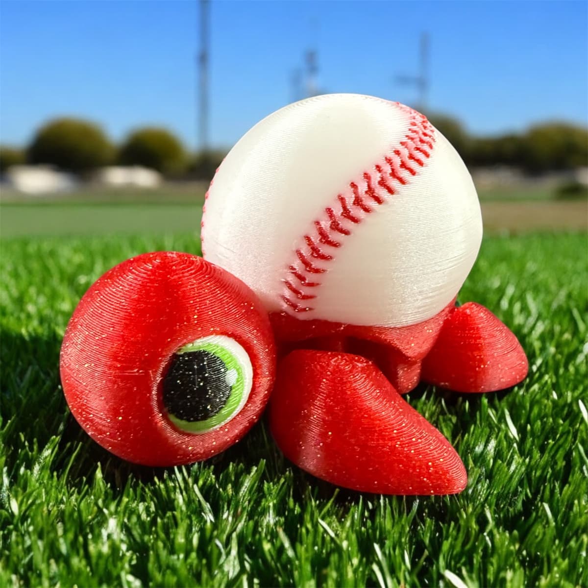 Turtle Shell Guard Baseball Baseball Baby Turtle Articulated Flexi - 3D model by ...