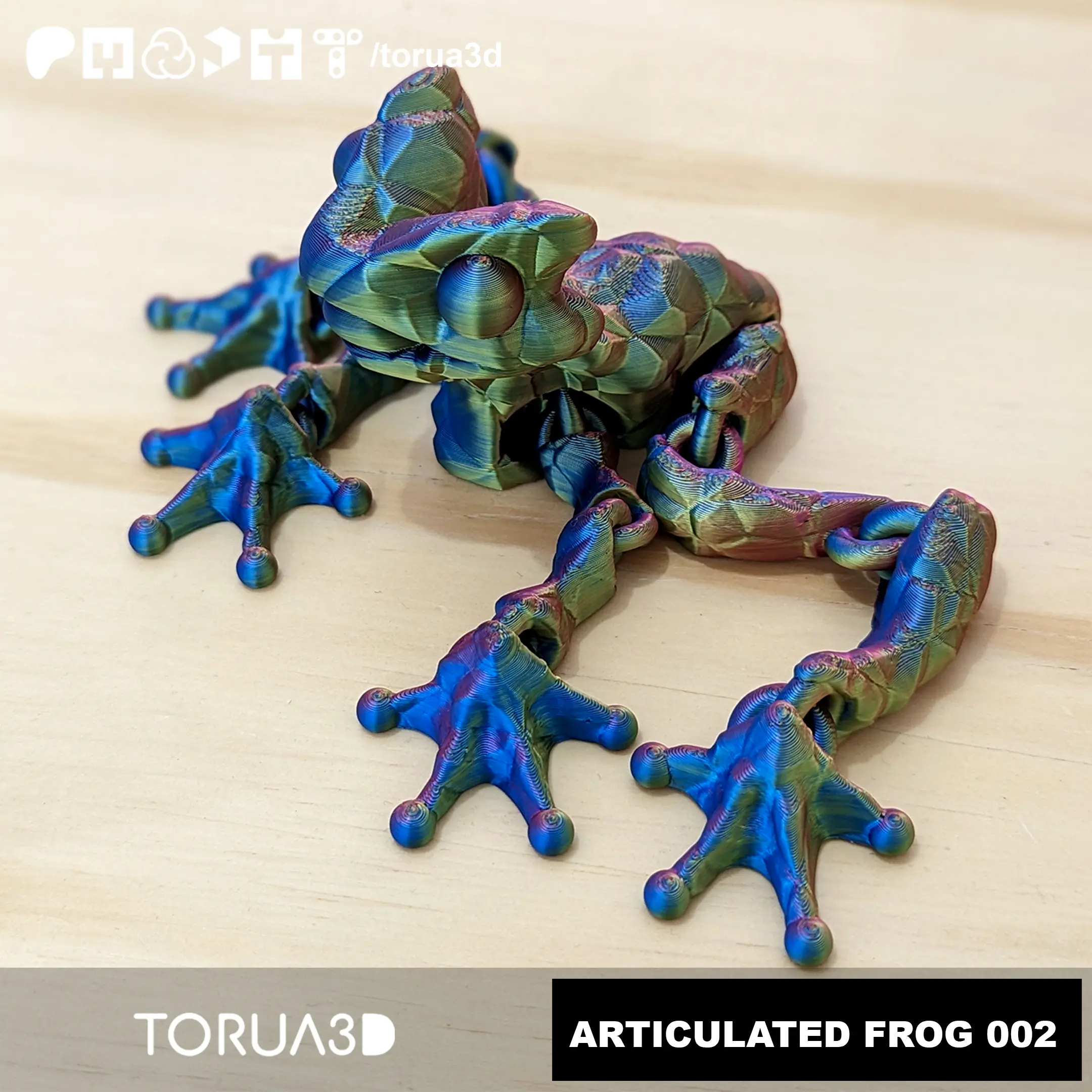 Frog Modeling Articulated Frog 002 - 3D model by TORUA3D on Thangs