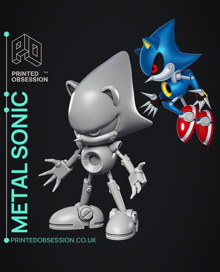 Metal Snick Metal Sonic - Sonic CD - Fan Art - 3D model by printedobsession on Thangs