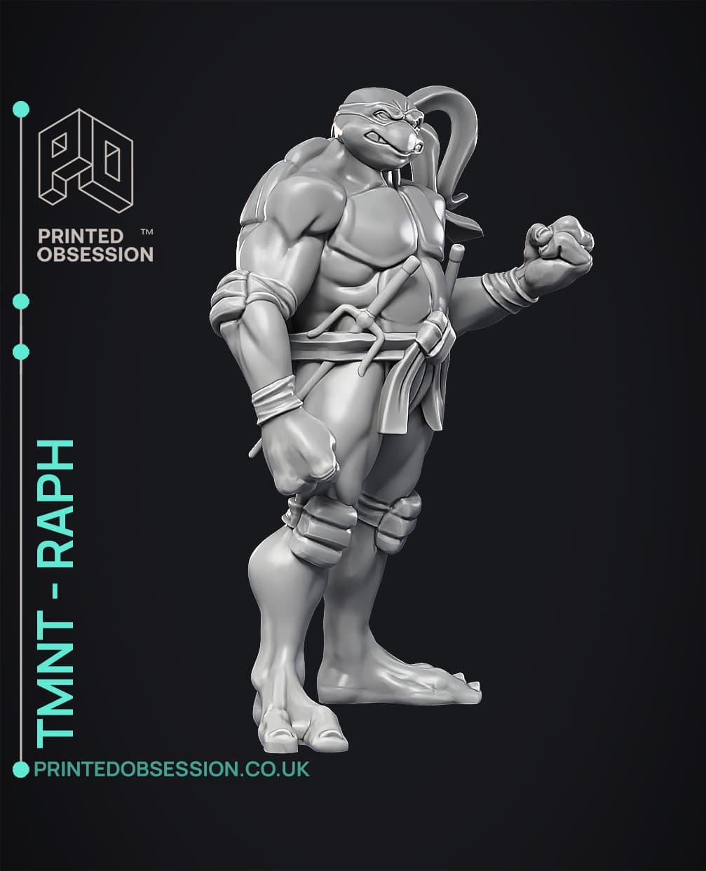 Rotmnt Raph 3 Model Raphael - TMNT - Fan Art - 3D model by printedobsession on Thangs