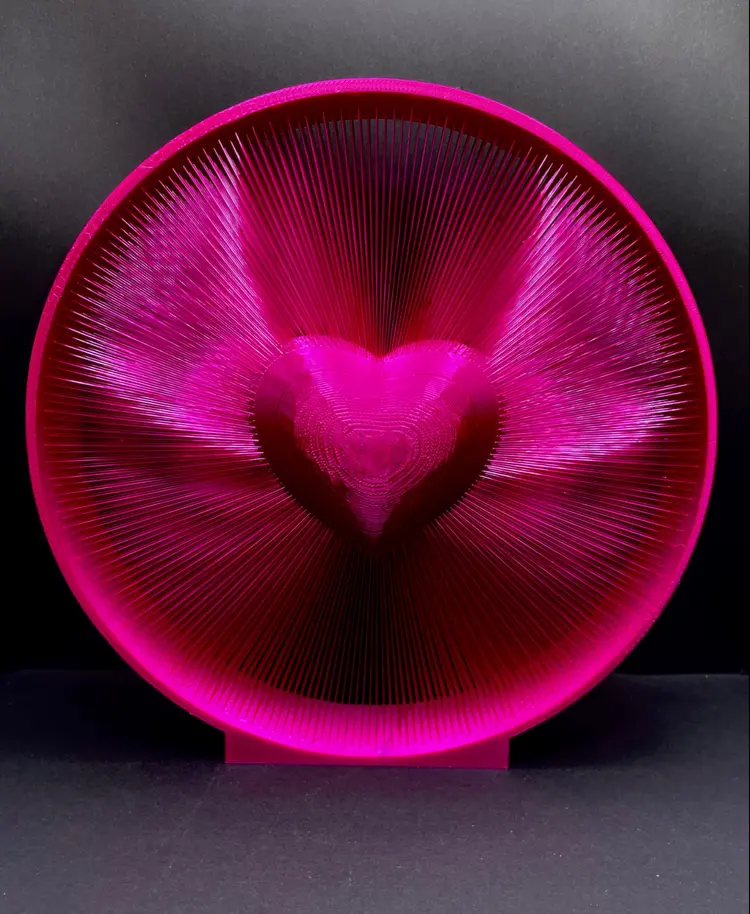 Heartstrings Visual Heart Strings Artwork - 3D model by 3dprintbunny on Thangs