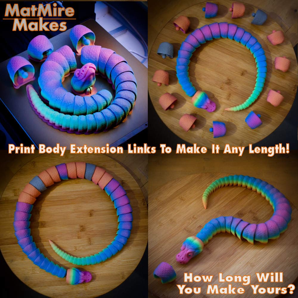 Ball Python Thangs Ball Python Snake- Articulated Figure - 3D model by MatMire_Makes on ...