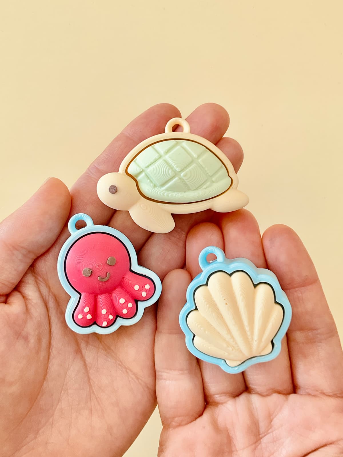 Fish Clicker Fidget Sea Creature Friends Clicker Keychain Fidget Toy Bundle - 3D model by ...