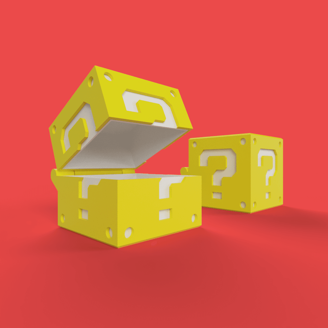 Mario Question Block Container - 3D model by pressprint on Thangs