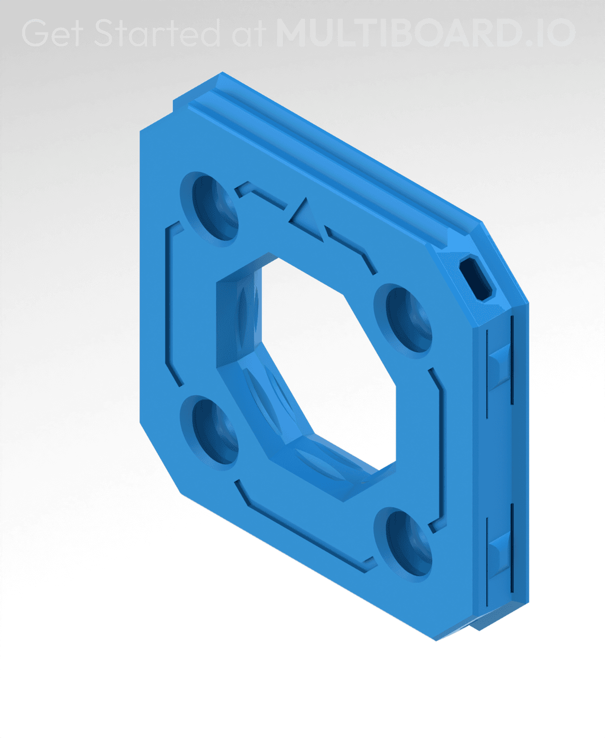 Thread Snap Reference MultiHole - Small Threads - Square Plate Snap - 3D model by MultiBuild ...
