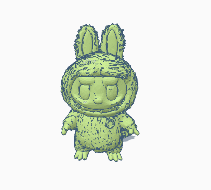 Labubu Model 2d Animation Labubu .stl - 3D model by halit.atalay on Thangs