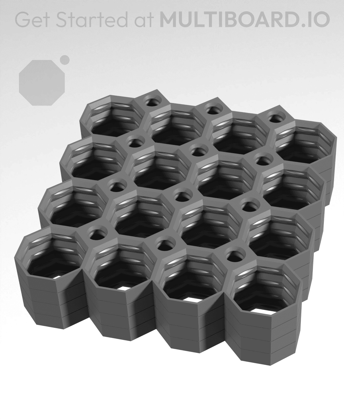 Multiboard Stack 4x4 Multiboard Side Legacy Tile x4 Stack - 3D model by Multiboard on Thangs