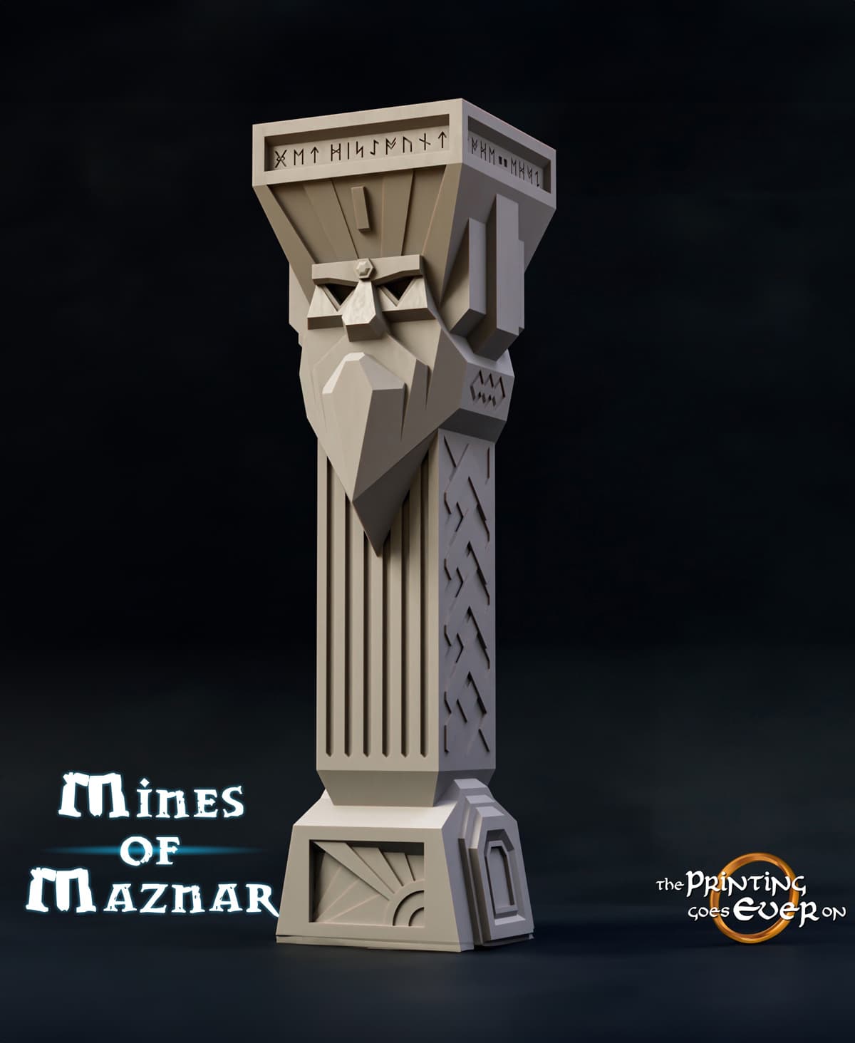 Dwarfed Column Dwarven Column - C - 3D model by ThePrintingGoesEverOn on Thangs