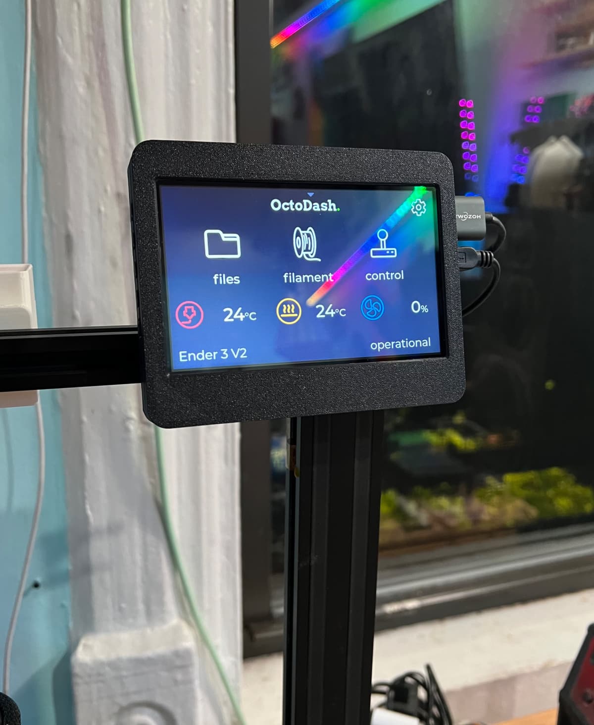 Elecrow RC050 5-inch HDMI Touch Screen Case for 3D Printers (OctoDash ...