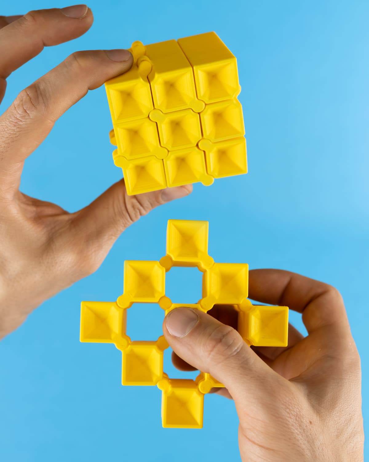 Auxetic Cubes // 20mm 3x3 Stacked & Tapered - 3D model by Make Anything ...
