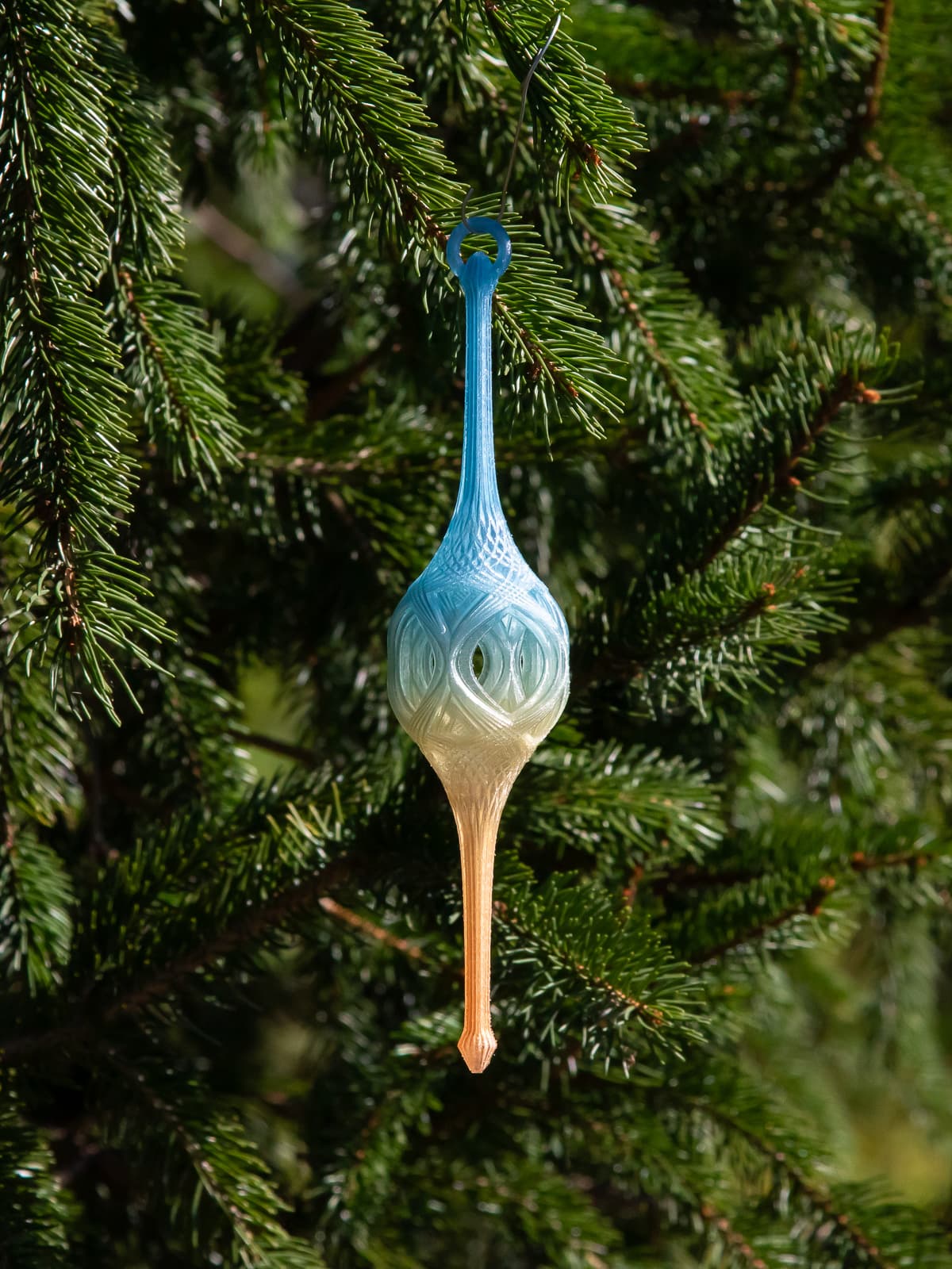 Christmas Strtech Open Lattice Flare Christmas Stretch Ornament 2024 - 3D model by dazus ...