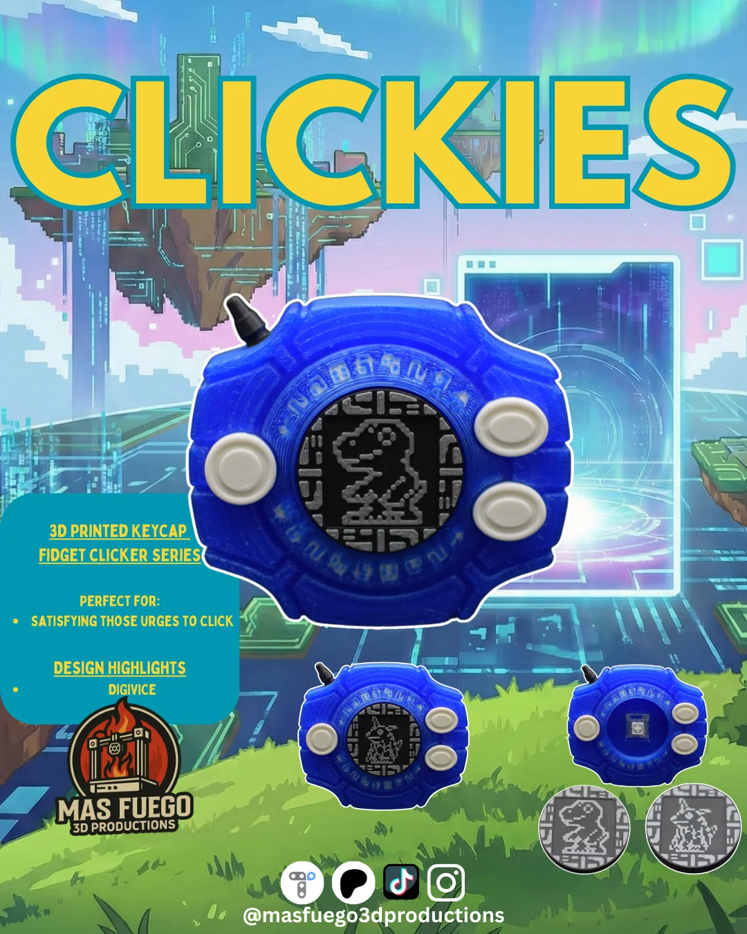Select membership plan including Digivice - Clickies - Keycap Fidget ...