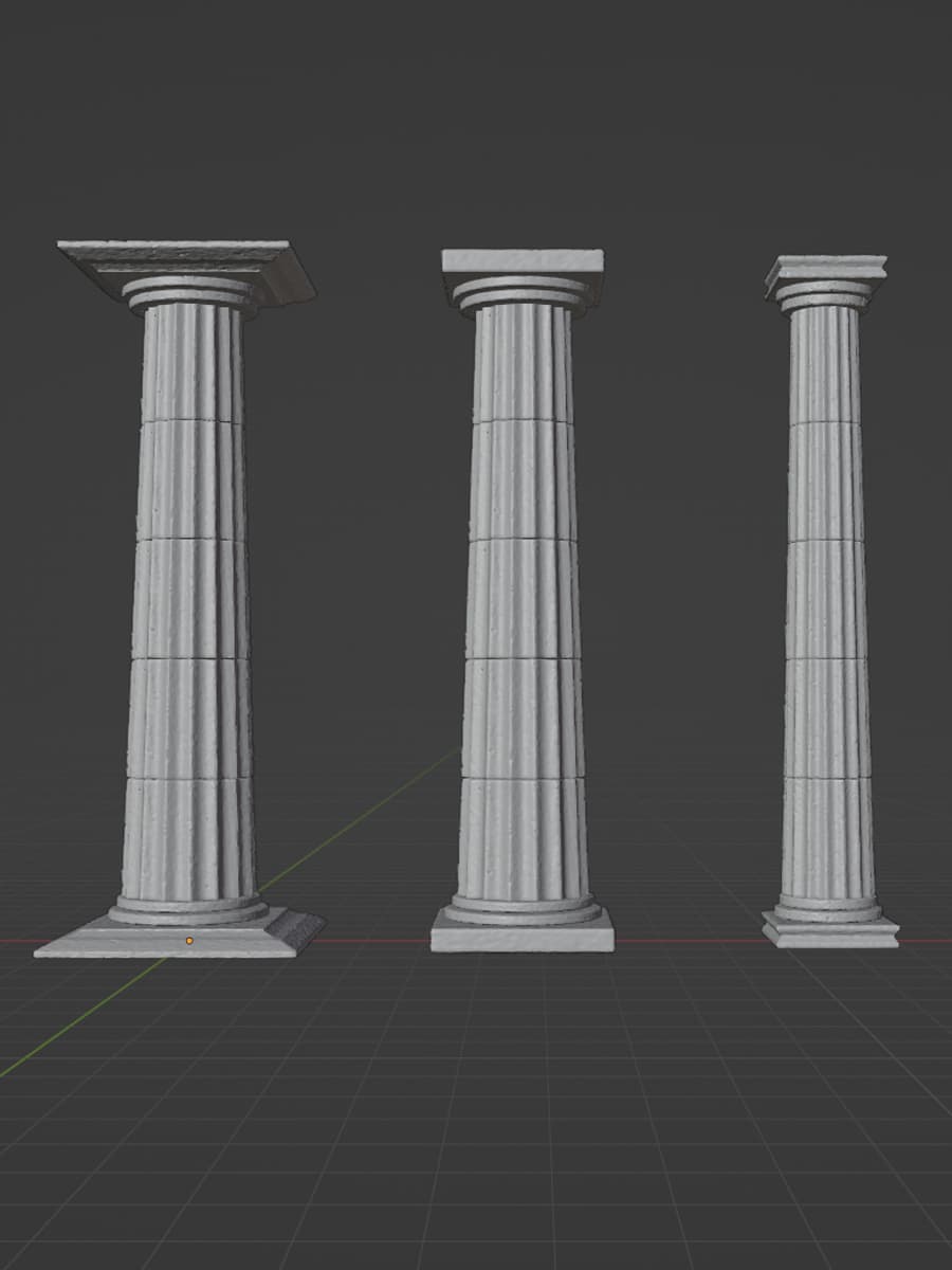 Doic Column Lable Greek Doric Column - Highpoly - 3D model by kaizentutorials on Thangs