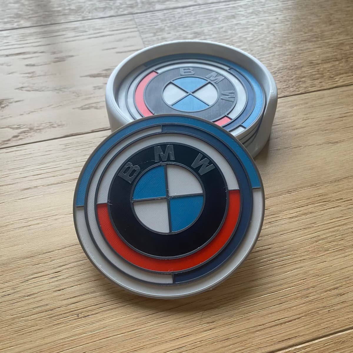 Bmw Led Coaster BMW Coasters - 50th anniversary.stl - 3D model by Arthena_3D on Thangs