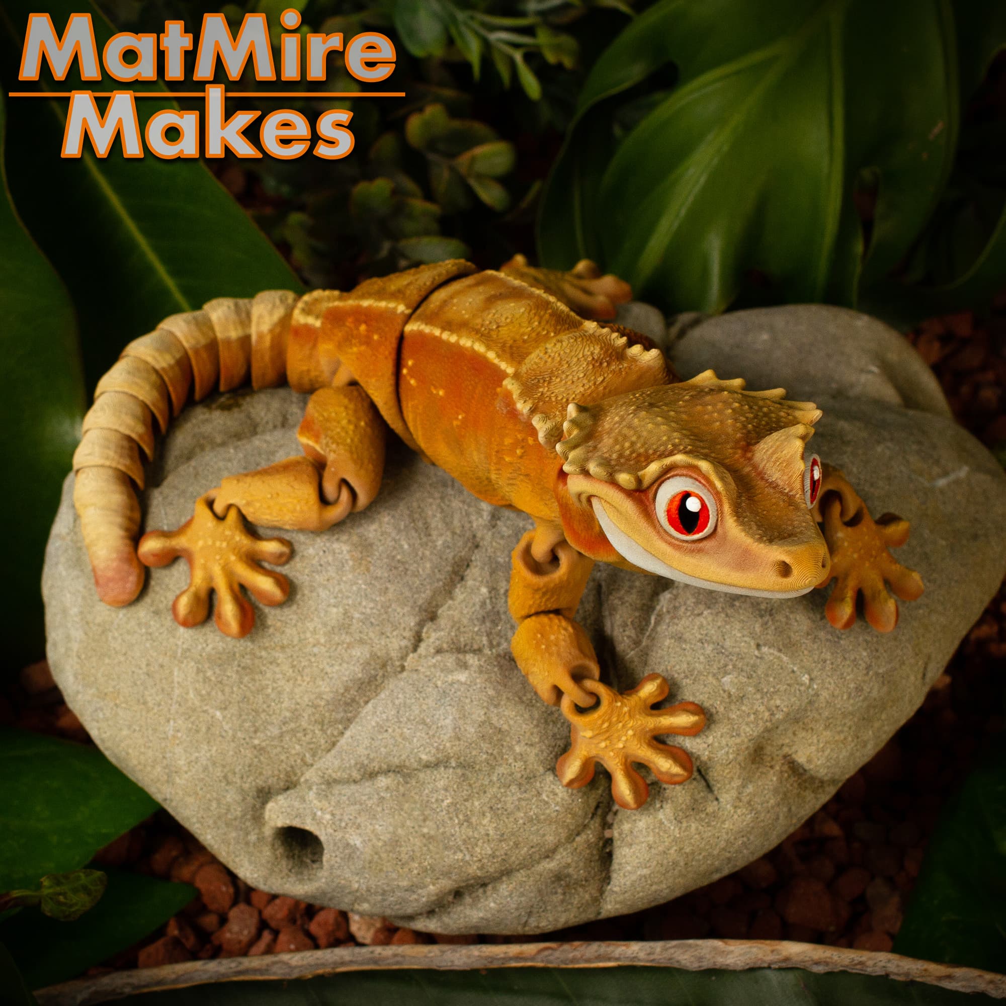 Gecko Action Figure Buy Crested Gecko - Articulated Figure for $3.48 - 3D model on Thangs