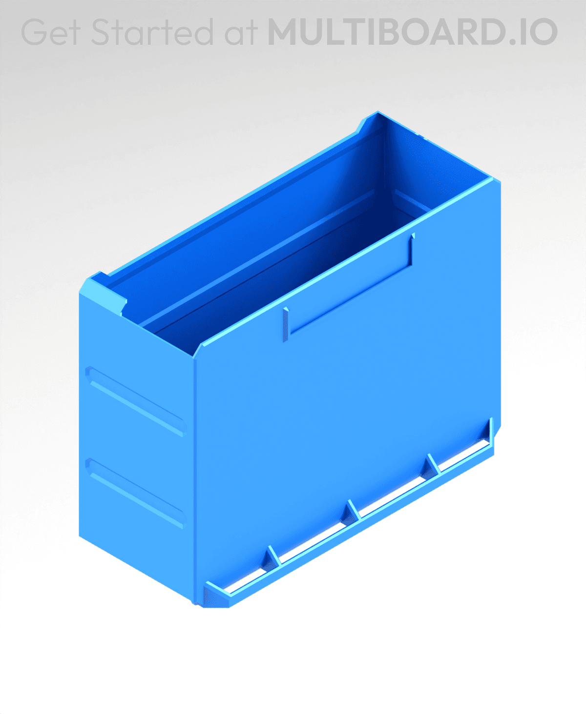 Multibuild Storage 4x3x1.5 LU - Labelled - MultiBin Simple Drawer - 3D model by MultiBuild ...