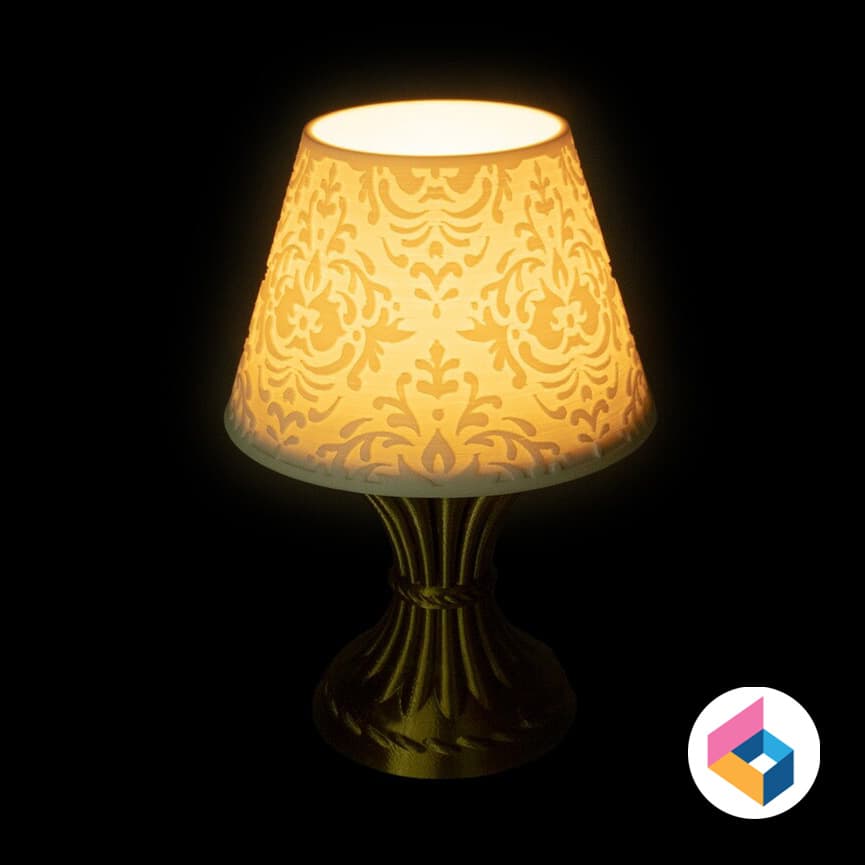 Table Top Lamp Pattern Classic table lamp - outside pattern - 3D model by GOODesign on Thangs