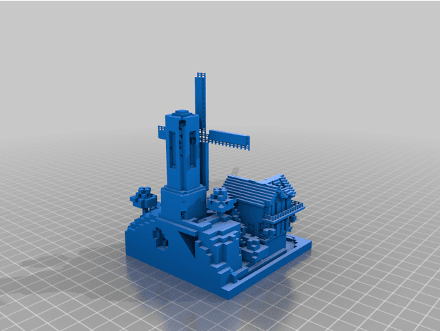 Minecraft Thread Mill Minecraft Mill - 3D model by allanromanreyes on Thangs