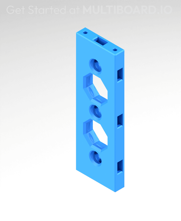 30mm Multiboard 3 MU Mid Hole I - Multiboard Beam - 3D model by Multiboard on Thangs