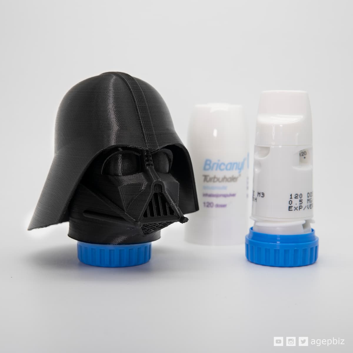 Darth Inhaler - Customized Asthma Inhaler - Darth Vader - 3D model by ...
