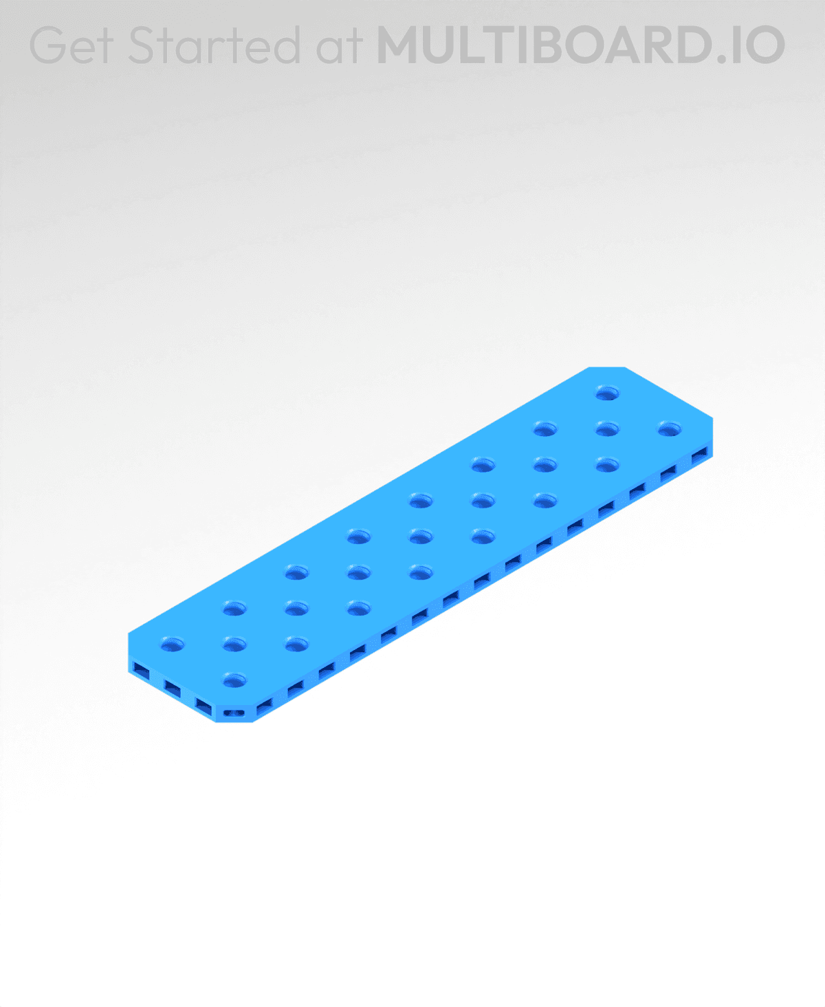 8x2 MU High Density Small Thread Plate - 3D model by Multiboard on Thangs