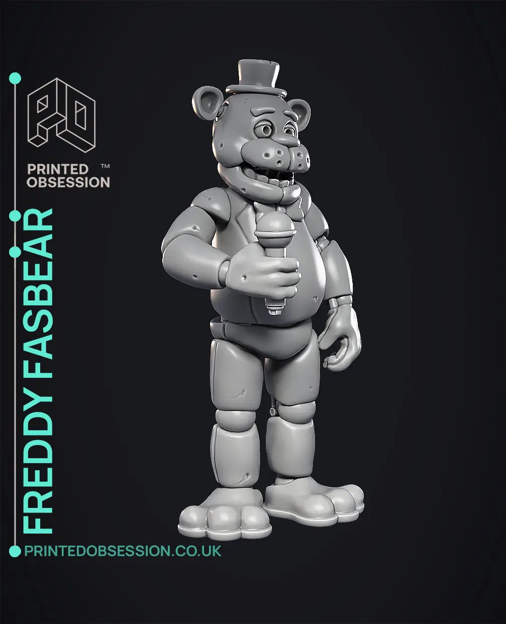 Fnaf Model Base Design Freddy Fazbear - FNAF - Fan Art - 3D model by printedobsession on Thangs