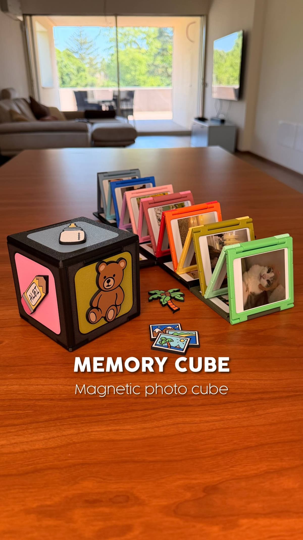 Memory Square Storage MEMORY CUBE | MAGNETIC PHOTO CUBE - 3D model by af_inventions on Thangs